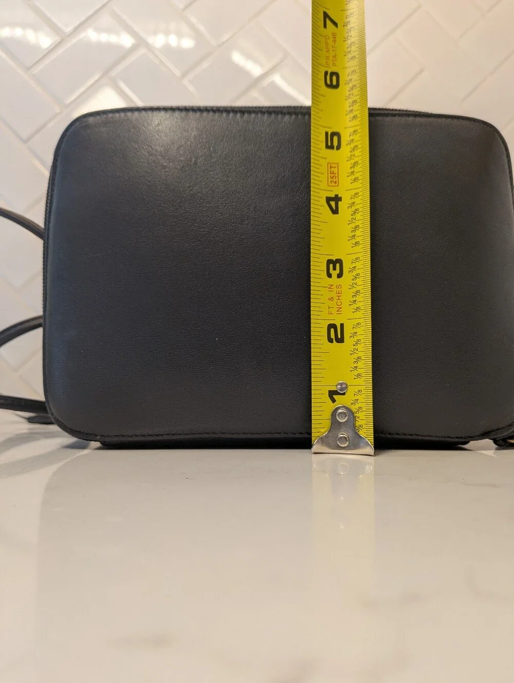 NWT Vintage Classic Giani Bernini Black Leather Crossbody Old Money Quiet Luxury